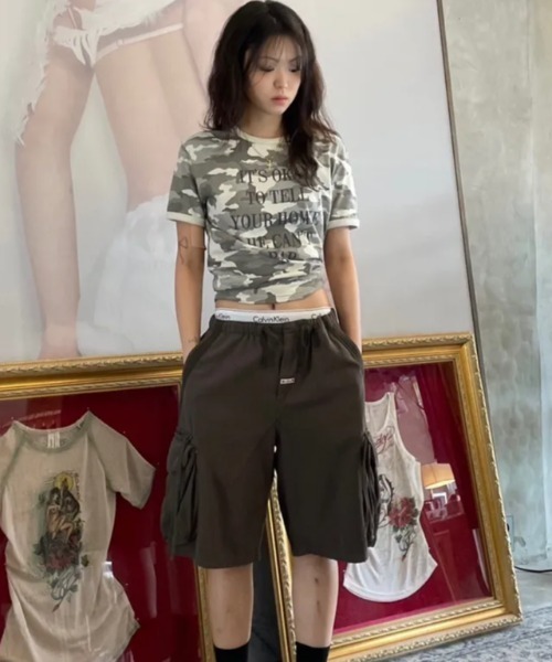 SCULPTOR(スカルプター)の「Twill Cargo Half Pants(その他パンツ・レディース・ネイビー/チャコールグレー/カーキ・X-SMALL/SMALL/MEDIUM/LARGE)」の10枚目の写真