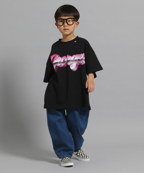 GEORGE'S（ジョージズ）の「【KIDS】ロゴメタリックTシャツ（Tシャツ/カットソー・キッズ・ピンク系その他/ブルー系その他・110cm/130cm/150cm）」の4枚目の写真