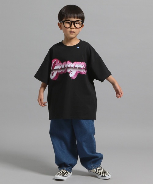 GEORGE'S（ジョージズ）の「【KIDS】ロゴメタリックTシャツ（Tシャツ/カットソー・キッズ・ピンク系その他/ブルー系その他・110cm/130cm/150cm）」の3枚目の写真