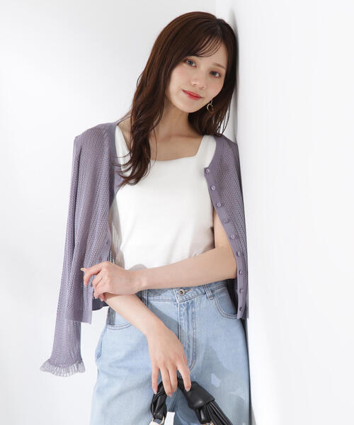 PROPORTION BODY DRESSING（プロポーションボディドレッシング）の「カップ付テレコ / 1215260605（Tシャツ/カットソー・レディース・ホワイト/ダークグレー・MEDIUM/SMALL）」の10枚目の写真