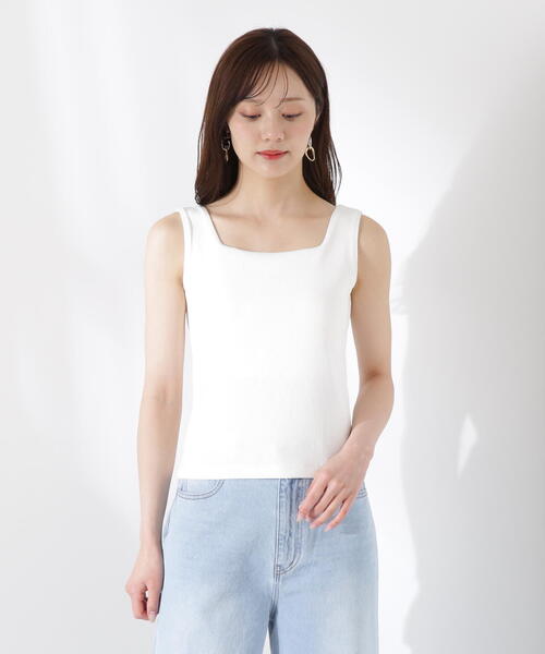 PROPORTION BODY DRESSING（プロポーションボディドレッシング）の「カップ付テレコ / 1215260605（Tシャツ/カットソー・レディース・ホワイト/ダークグレー・MEDIUM/SMALL）」の17枚目の写真