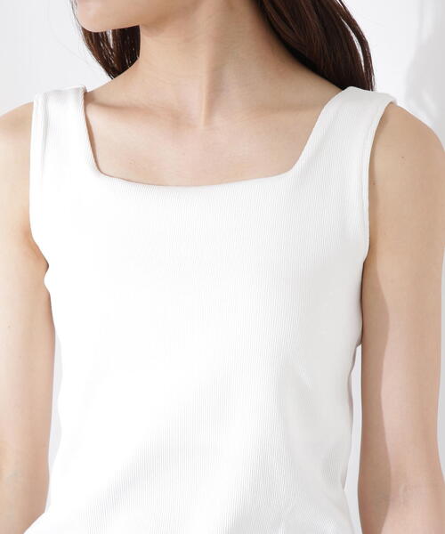 PROPORTION BODY DRESSING（プロポーションボディドレッシング）の「カップ付テレコ / 1215260605（Tシャツ/カットソー・レディース・ホワイト/ダークグレー・MEDIUM/SMALL）」の20枚目の写真