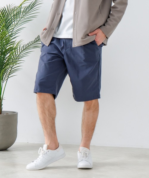 Blue Standard (ブルースタンダード)の「【Blue Standard:ブルースタンダード】スーパーストレッチイージーショートパンツ イージーケア 接触冷感 ウエストゴム UVカット(その他パンツ・メンズ・ダークグリーン/ブラック/クリアブルー/ベージュ・LARGE/MEDIUM/X-LARGE)」の4枚目の写真