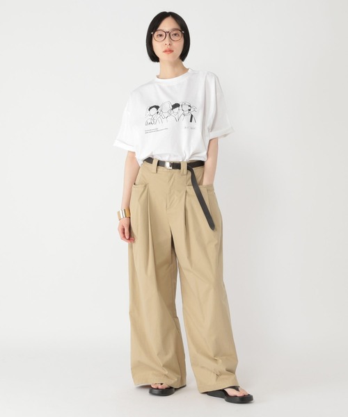studio CLIP(スタディオクリップ)の「【daily CLIP×Rooo Lou】プリントTシャツ(Tシャツ/カットソー・レディース・ホワイト/スカイブルー/ブラック・FREE)」の9枚目の写真