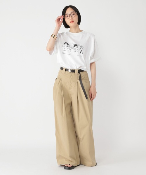 studio CLIP(スタディオクリップ)の「【daily CLIP×Rooo Lou】プリントTシャツ(Tシャツ/カットソー・レディース・ホワイト/スカイブルー/ブラック・FREE)」の8枚目の写真