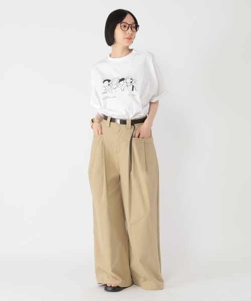 studio CLIP(スタディオクリップ)の「【daily CLIP×Rooo Lou】プリントTシャツ(Tシャツ/カットソー・レディース・ホワイト/スカイブルー/ブラック・FREE)」の7枚目の写真