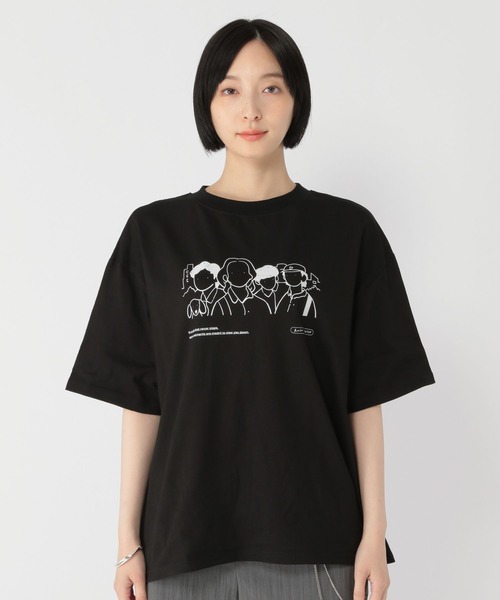 studio CLIP(スタディオクリップ)の「【daily CLIP×Rooo Lou】プリントTシャツ(Tシャツ/カットソー・レディース・ホワイト/スカイブルー/ブラック・FREE)」の22枚目の写真