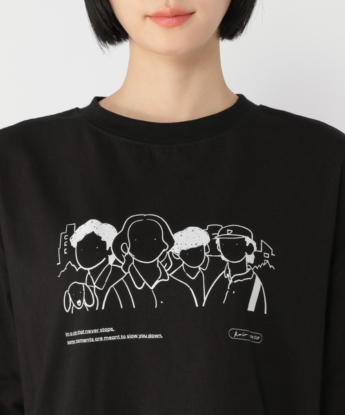 studio CLIP(スタディオクリップ)の「【daily CLIP×Rooo Lou】プリントTシャツ(Tシャツ/カットソー・レディース・ホワイト/スカイブルー/ブラック・FREE)」の19枚目の写真