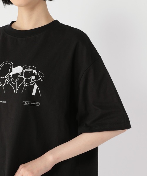 studio CLIP(スタディオクリップ)の「【daily CLIP×Rooo Lou】プリントTシャツ(Tシャツ/カットソー・レディース・ホワイト/スカイブルー/ブラック・FREE)」の18枚目の写真