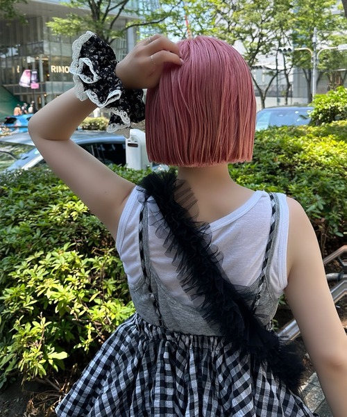 Alley Tokyo（アリートーキョー）の「ギンガムボリューミーキャミワンピ（ワンピース・レディース・ブラック系・FREE）」の8枚目の写真