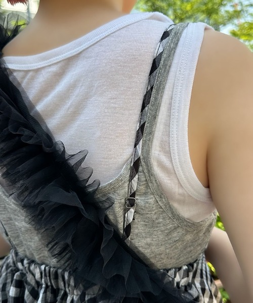 Alley Tokyo（アリートーキョー）の「ギンガムボリューミーキャミワンピ（ワンピース・レディース・ブラック系・FREE）」の18枚目の写真