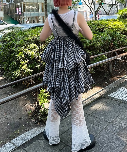 Alley Tokyo（アリートーキョー）の「ギンガムボリューミーキャミワンピ（ワンピース・レディース・ブラック系・FREE）」の21枚目の写真