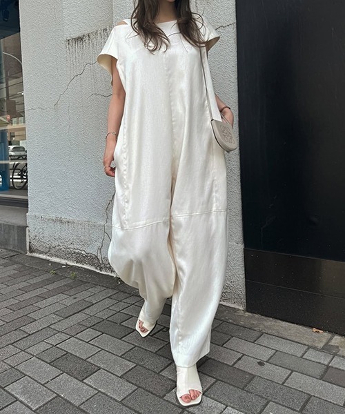 willfully コンビネゾン オールインワン 自由区 オールインワン ウォッシャブルウールサキソニー