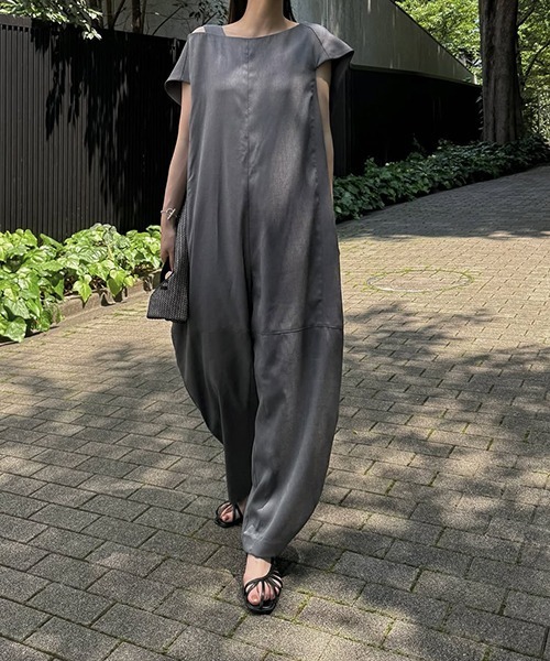 WILLFULLY オールインワン asymmetry bundle sleeve all-in-one（つなぎ/オールインワン
