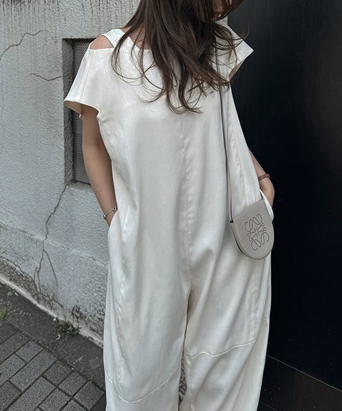 willfully オールインワン asymmetry bundle sleeve all-in-one（つなぎ/オールインワン