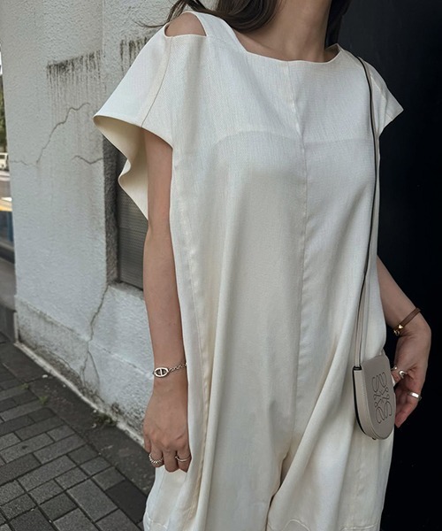 willfully オールインワン asymmetry bundle sleeve all-in-one（つなぎ/オールインワン