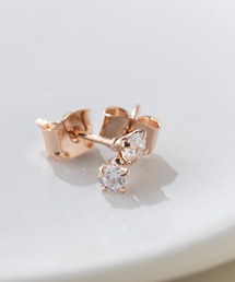 MAISON BREEZE（メゾンブリーズ）の「【MAISON BREEZE】ピアス ニッケルフリー 3mm 4本爪 キュービックジルコニア ポストピアス　OSWY（ピアス（両耳用））」