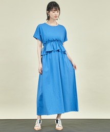 Settimissimo（セッティミッシモ）の「ウエストフリル ドローストリング ワンピース（ワンピース）」