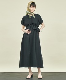 Settimissimo（セッティミッシモ）の「ウエストフリル ドローストリング ワンピース（ワンピース）」