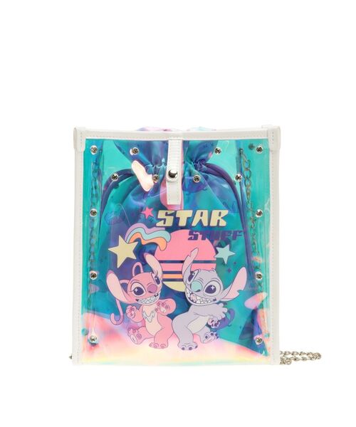 GYDA（ジェイダ）の「スティッチ / GYDA bijouクリアBAG（ショルダーバッグ・レディース・オフホワイト/ブラック・FREE）」の4枚目の写真