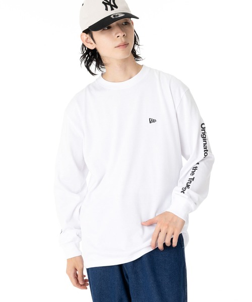 NEW ERA(ニューエラ)の「ニューエラ 長袖Tシャツ オリジナルロゴ ロンT(Tシャツ/カットソー・メンズ・ホワイト/ブラック・XXL/XL/L/S/M)」の22枚目の写真