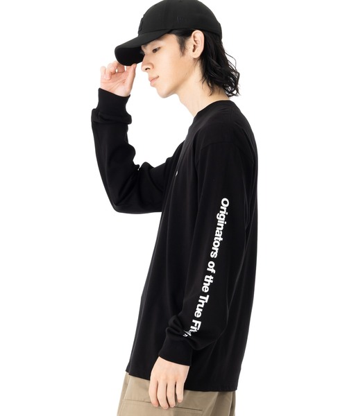 NEW ERA(ニューエラ)の「ニューエラ 長袖Tシャツ オリジナルロゴ ロンT(Tシャツ/カットソー・メンズ・ホワイト/ブラック・XXL/XL/L/S/M)」の9枚目の写真
