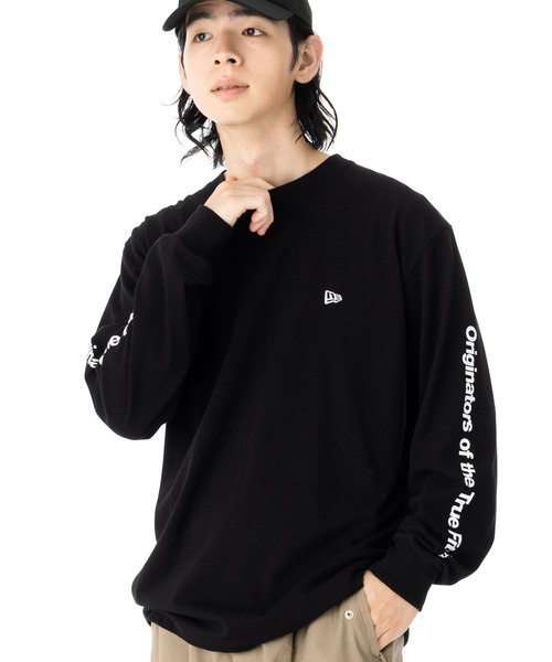 NEW ERA(ニューエラ)の「ニューエラ 長袖Tシャツ オリジナルロゴ ロンT(Tシャツ/カットソー・メンズ・ホワイト/ブラック・XXL/XL/L/S/M)」の8枚目の写真