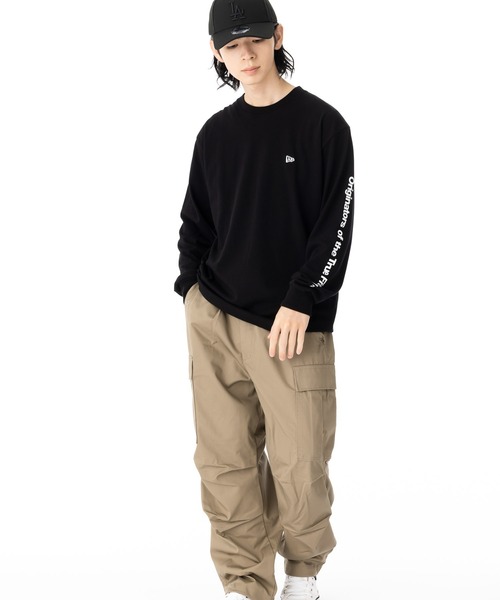 NEW ERA(ニューエラ)の「ニューエラ 長袖Tシャツ オリジナルロゴ ロンT(Tシャツ/カットソー・メンズ・ホワイト/ブラック・XXL/XL/L/S/M)」の12枚目の写真
