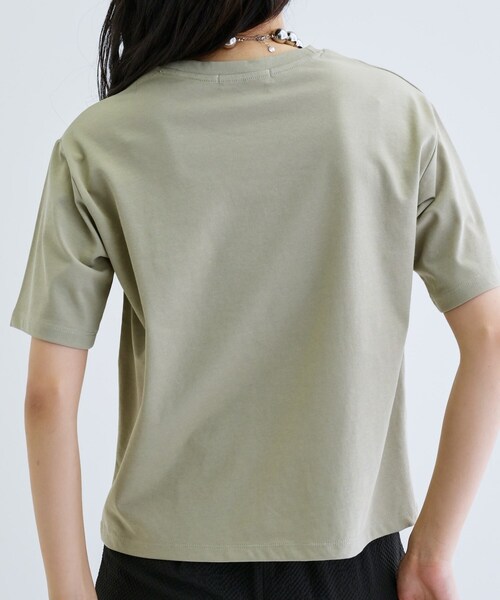 GALLEST(ギャレスト)の「ドットスタッズTシャツ(Tシャツ/カットソー・レディース・ブラック/オリーブ/ホワイト・38)」の11枚目の写真
