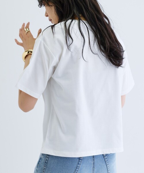 GALLEST(ギャレスト)の「ドットスタッズTシャツ(Tシャツ/カットソー・レディース・ブラック/オリーブ/ホワイト・38)」の5枚目の写真