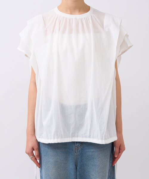 RIVE DROITE（リヴドロワ）の「【二の腕カバー】タックスリーブドロストブラウス（シャツ/ブラウス・レディース・ブラック/ブラウン/オフホワイト・FREE）」の20枚目の写真