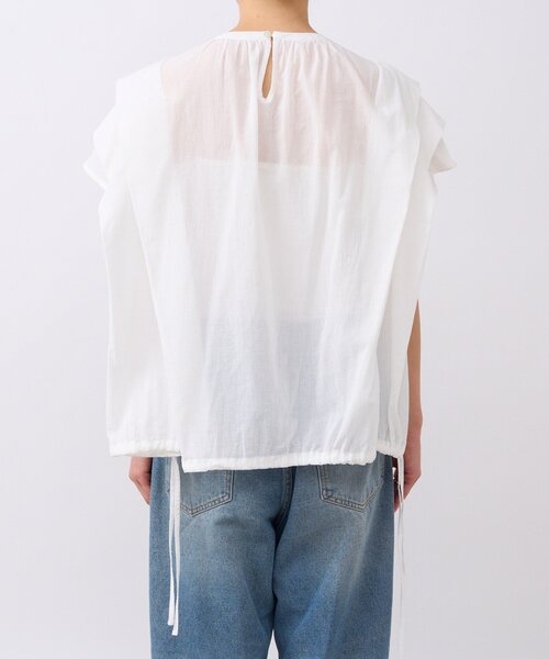 RIVE DROITE（リヴドロワ）の「【二の腕カバー】タックスリーブドロストブラウス（シャツ/ブラウス・レディース・ブラック/ブラウン/オフホワイト・FREE）」の22枚目の写真