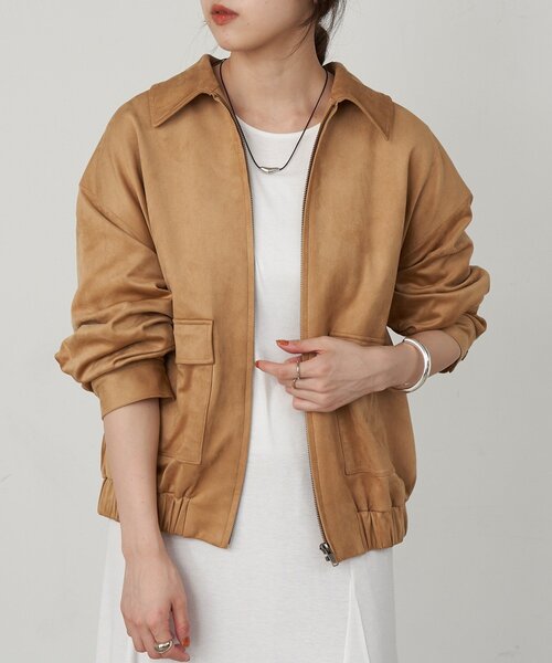 SHENERY（シーナリー）の「《セットアイテム》フェイクスウェードブルゾン（ブルゾン・レディース・ブラウン/ベージュ・FREE）」の16枚目の写真