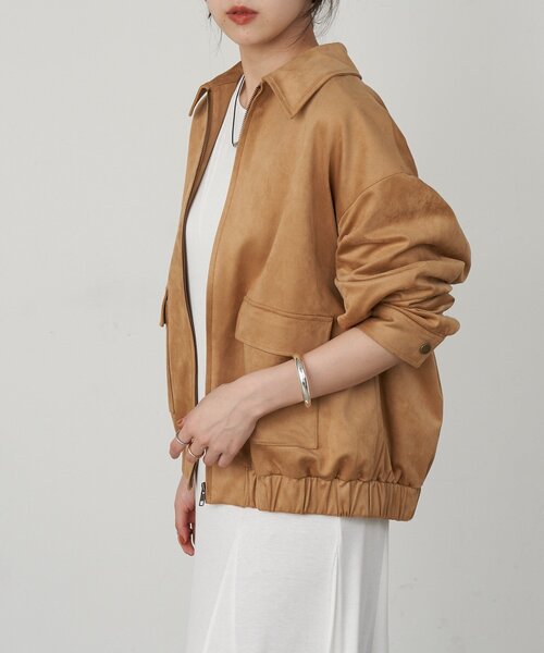 SHENERY（シーナリー）の「《セットアイテム》フェイクスウェードブルゾン（ブルゾン・レディース・ブラウン/ベージュ・FREE）」の13枚目の写真