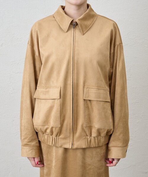 SHENERY（シーナリー）の「《セットアイテム》フェイクスウェードブルゾン（ブルゾン・レディース・ブラウン/ベージュ・FREE）」の10枚目の写真