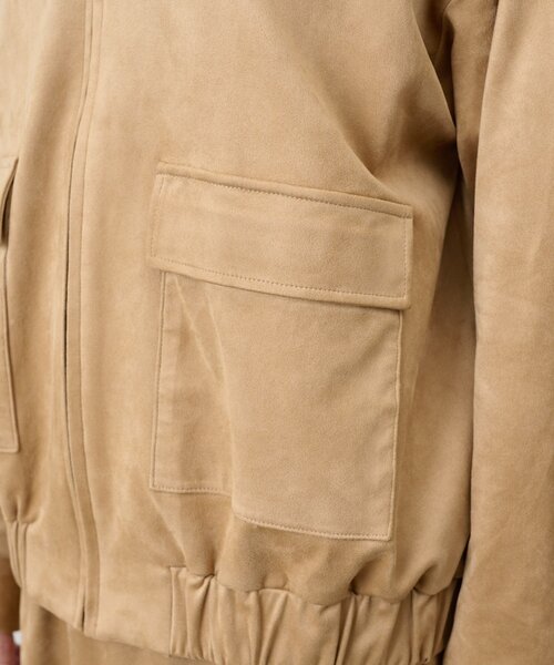 SHENERY（シーナリー）の「《セットアイテム》フェイクスウェードブルゾン（ブルゾン・レディース・ブラウン/ベージュ・FREE）」の5枚目の写真