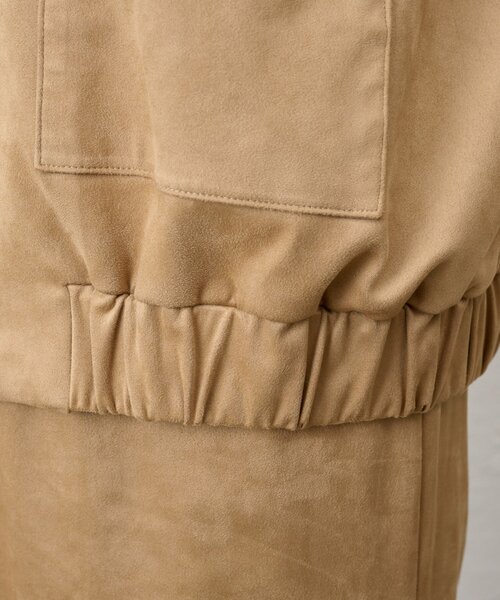 SHENERY（シーナリー）の「《セットアイテム》フェイクスウェードブルゾン（ブルゾン・レディース・ブラウン/ベージュ・FREE）」の3枚目の写真