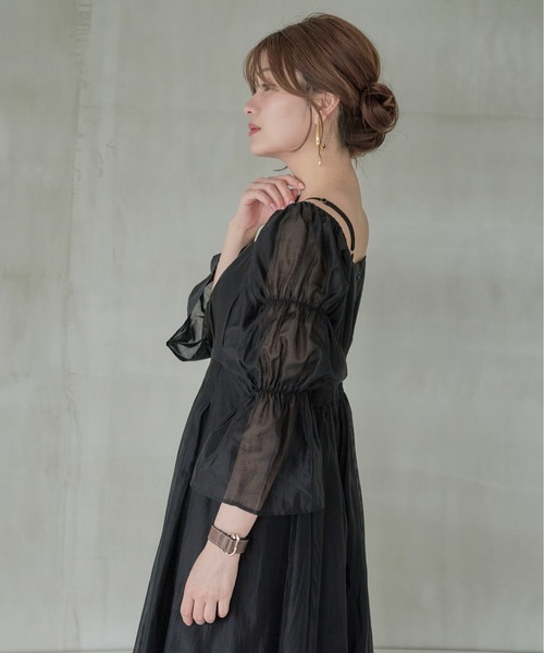 SCAPA　近年　リバティ　フルールワンピース スキッパーワンピース LE SOUK HOLIDAY｜クロスプラス公式通販サイト