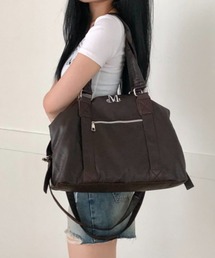 MUCENT（ムセント）の「◇MUCENT◇《Ada. 限定カラー有》ブランド直輸入正規品/大容量/A4サイズ/PC収納可能/レザー トートバッグ　PRIME WRINKLE LEATHER TOTE BAG（ショルダーバッグ）」