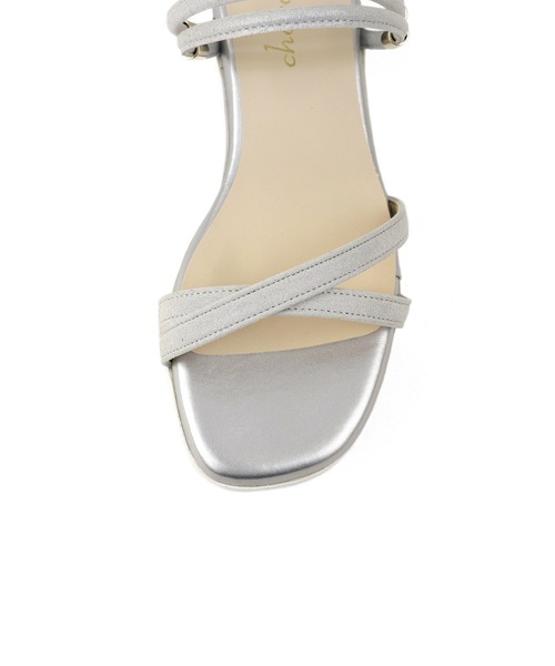 chocolates(チョコラテス)の「スクエアトゥ 2wayベルト ミュールサンダル【日本製】(サンダル・レディース・シルバー/ホワイト/ブラック/ピンク・S/M/L/LL)」の10枚目の写真