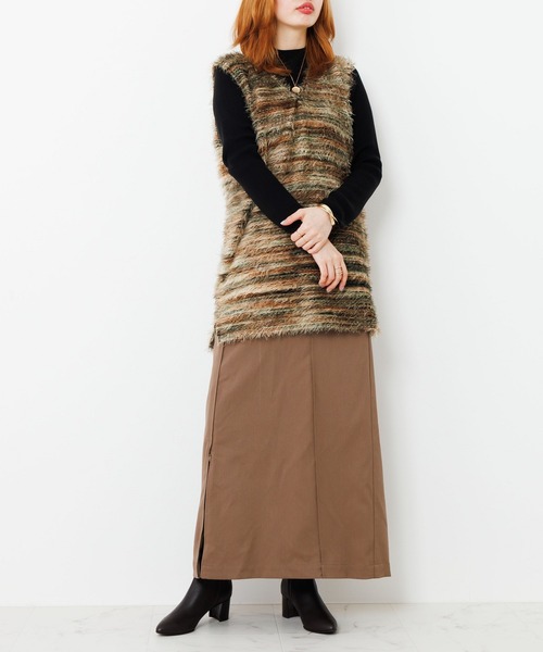 卑弥呼(ヒミコ)の「【卑弥呼】【撥水】5.5cmヒールベルトパーツデザインブーツ/653401(ブーツ・レディース・グレイッシュベージュ/ダークブラウン/ブラック・24.0cm/23.0cm/22.5cm/22.0cm/21.5cm/26.0cm/25.5cm/26.5cm/25.0cm/24.5cm/23.5cm)」の10枚目の写真