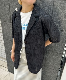 PILIT | シアー5分袖ジャケット(テーラードジャケット)