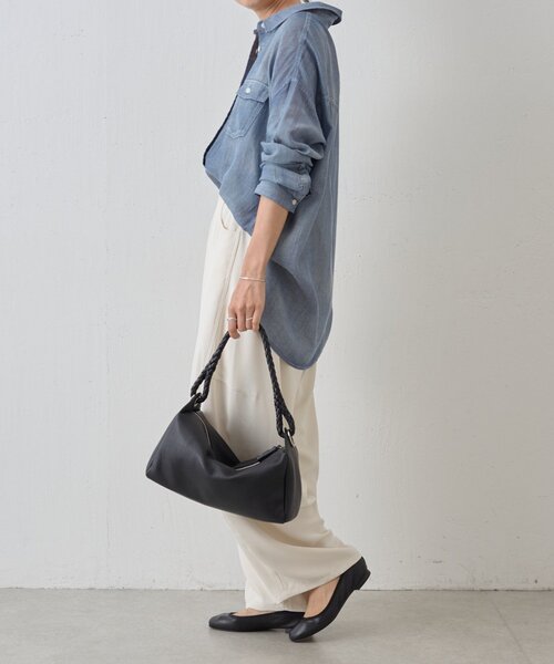 BEARDSLEY(ビアズリー)の「メッシュハンドル2WAYバッグ(トートバッグ・レディース・ブラック/ピンクベージュ・FREE)」の5枚目の写真