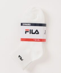FILA 異柄クォーター丈 ３足組ソックス