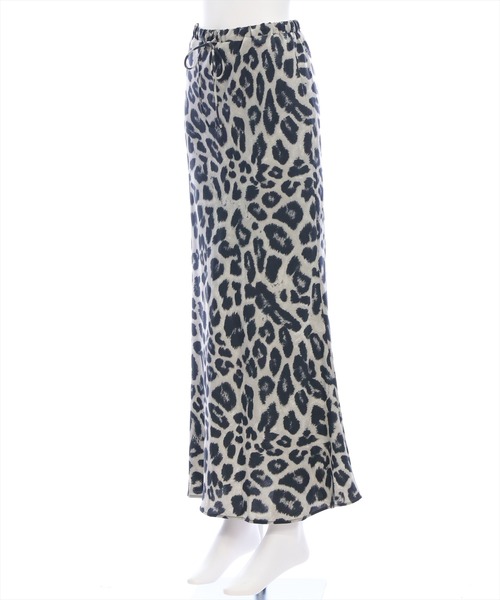 CLEAR BASIC（クリアベーシック）の「レオパード柄ロングスカート[アニマル柄 マーメイド 大人 カジュアル]（スカート・レディース・グレー/ベージュ・F）」の6枚目の写真
