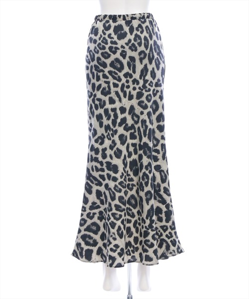 CLEAR BASIC（クリアベーシック）の「レオパード柄ロングスカート[アニマル柄 マーメイド 大人 カジュアル]（スカート・レディース・グレー/ベージュ・F）」の9枚目の写真