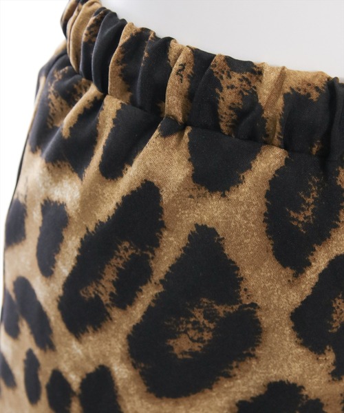 CLEAR BASIC（クリアベーシック）の「レオパード柄ロングスカート[アニマル柄 マーメイド 大人 カジュアル]（スカート・レディース・グレー/ベージュ・F）」の14枚目の写真