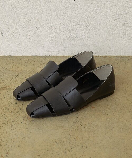 Omekashi（オメカシ）の「グルカフラットミュール（パンプス・レディース・ブラック/ブラウン・SMALL/LARGE/MEDIUM）」の7枚目の写真