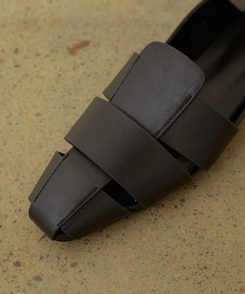 Omekashi（オメカシ）の「グルカフラットミュール（パンプス・レディース・ブラック/ブラウン・SMALL/LARGE/MEDIUM）」の12枚目の写真