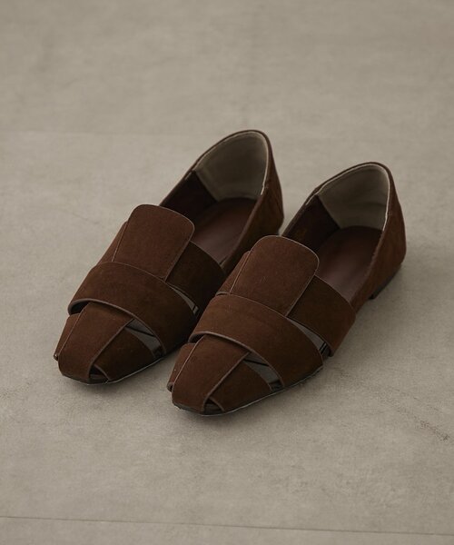 Omekashi（オメカシ）の「グルカフラットミュール（パンプス・レディース・ブラック/ブラウン・SMALL/LARGE/MEDIUM）」の14枚目の写真